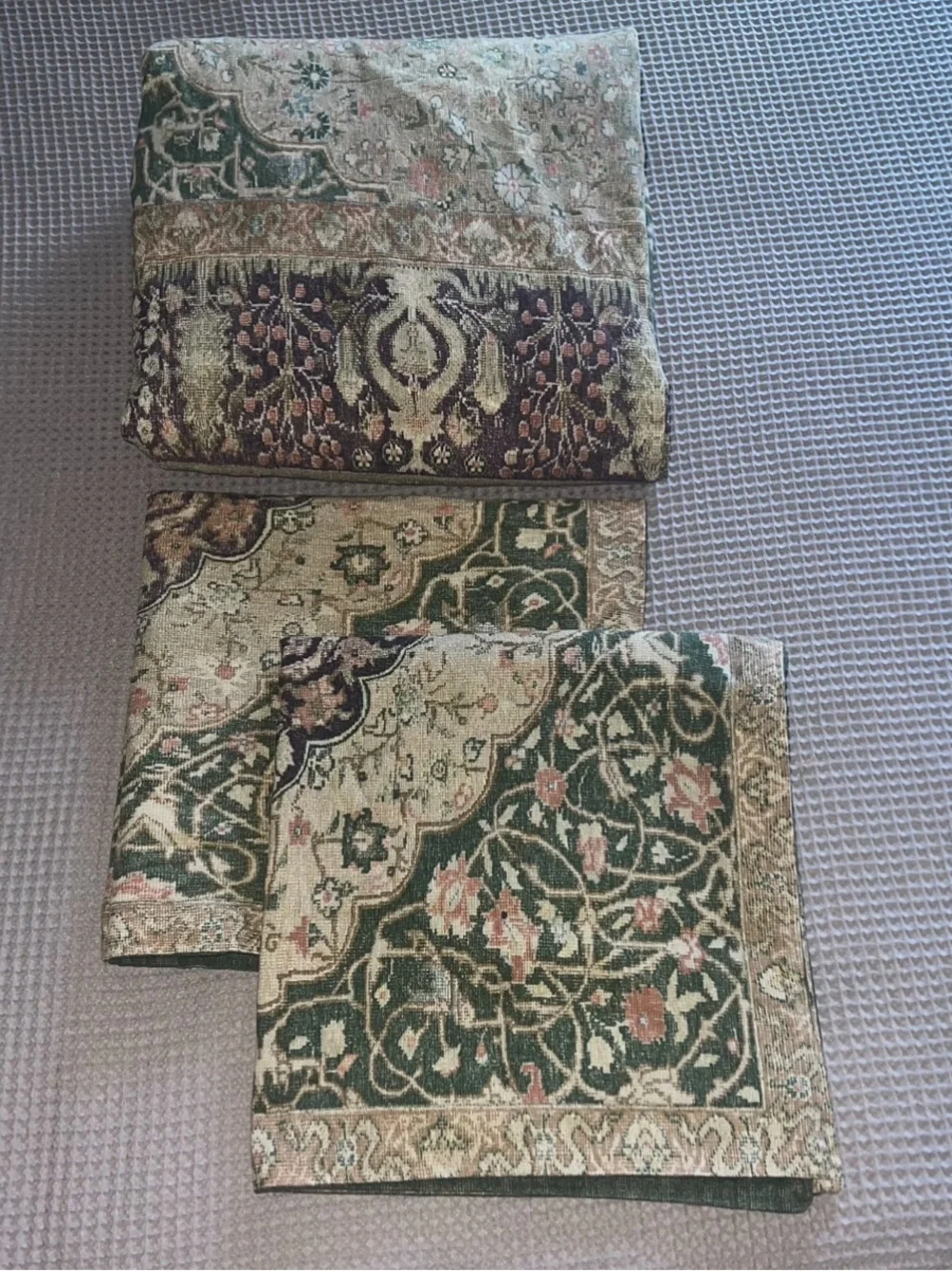 Ralph Lauren Rutherford Park Tapestry Rug Duvet and Euro Shams set